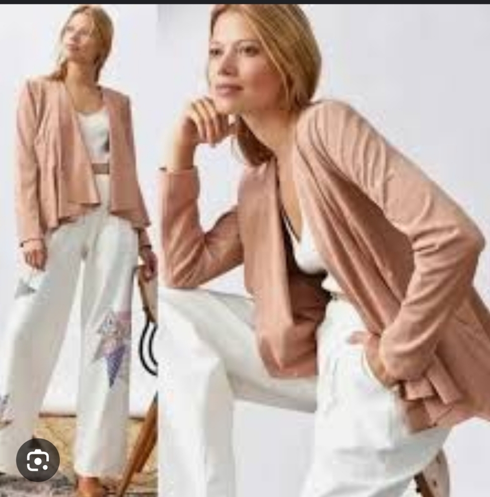 Hutch Blush Open Blazer